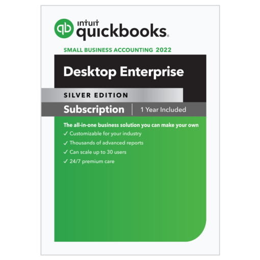 1 user – QuickBooks Enterprise 2022 – Business Edition 2022 Silver – 1 year  (includes 20% off for 1 year)