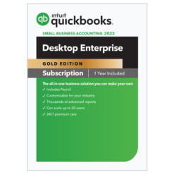 10 user – QuickBooks Enterprise 2022 – Business Edition 2022 Gold – 1 year  (includes 40% off for 1 year)