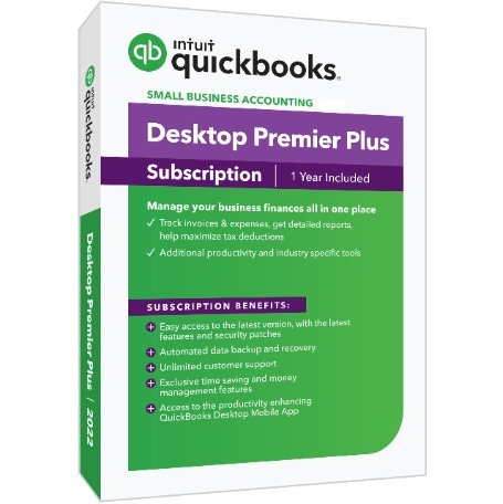 5 user – NonProfit Edition – QuickBooks Premier Plus 2022 includes Unlimited Support and Cloud Backup – 1 year subscription (Copy)