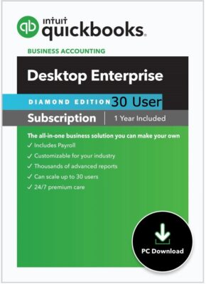 CPAwarehouse com 30 User QuickBooks Enterprise Diamond Professional Services Edition 1 Year